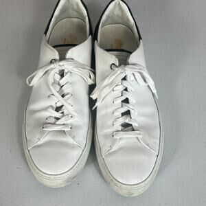 Good Man Brand Sneaker Shoes Mens 13 White Leather Casual Walking Low Italy
